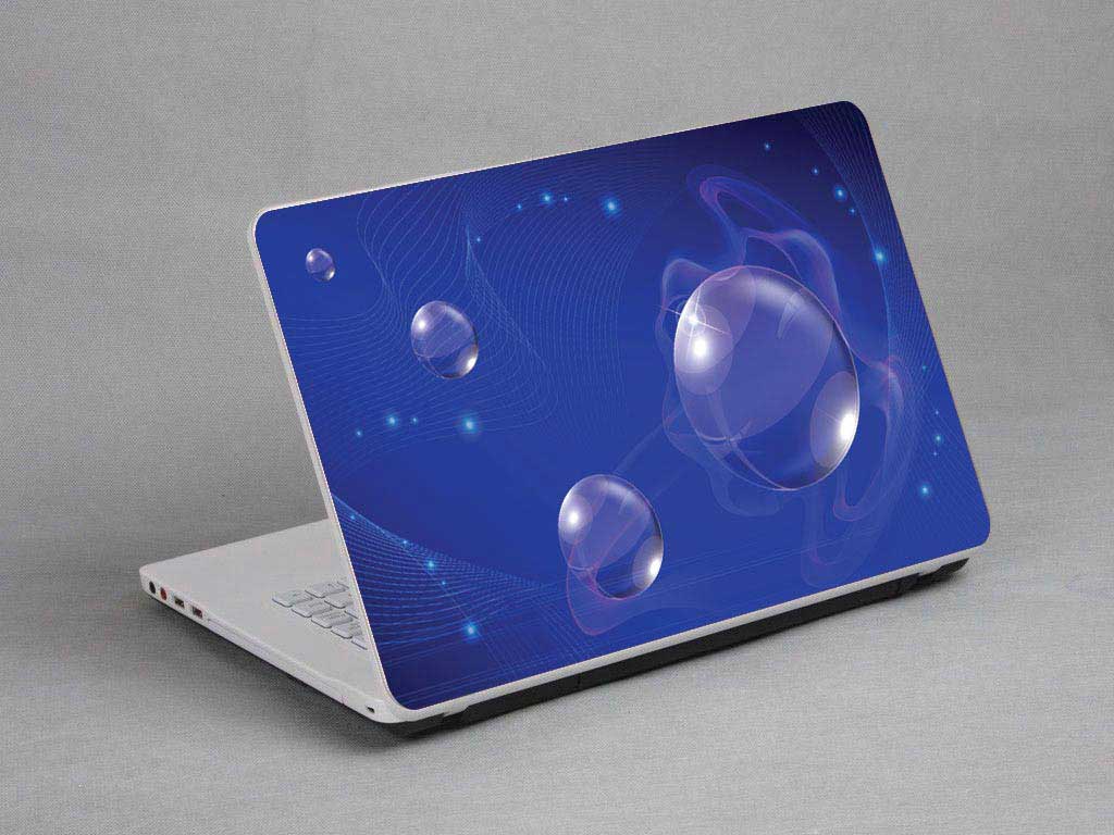 decal Skin for CLEVO W547CZ Bubbles, Colored Lines laptop skin