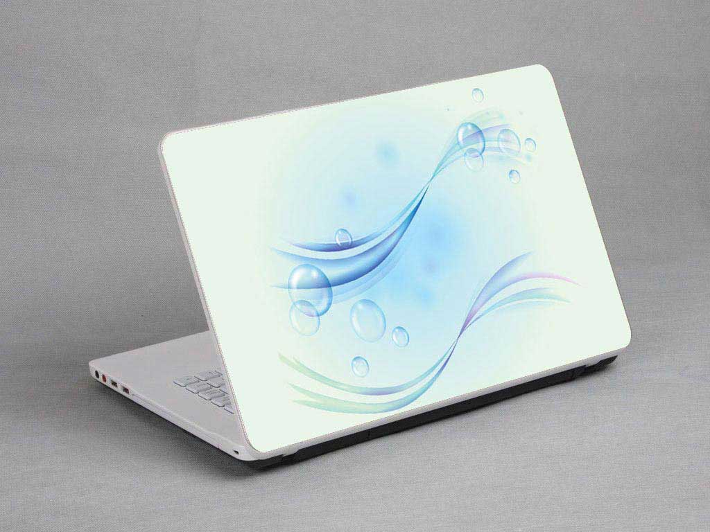 decal Skin for DELL New Inspiron 15 5000 Series Bubbles, Colored Lines laptop skin