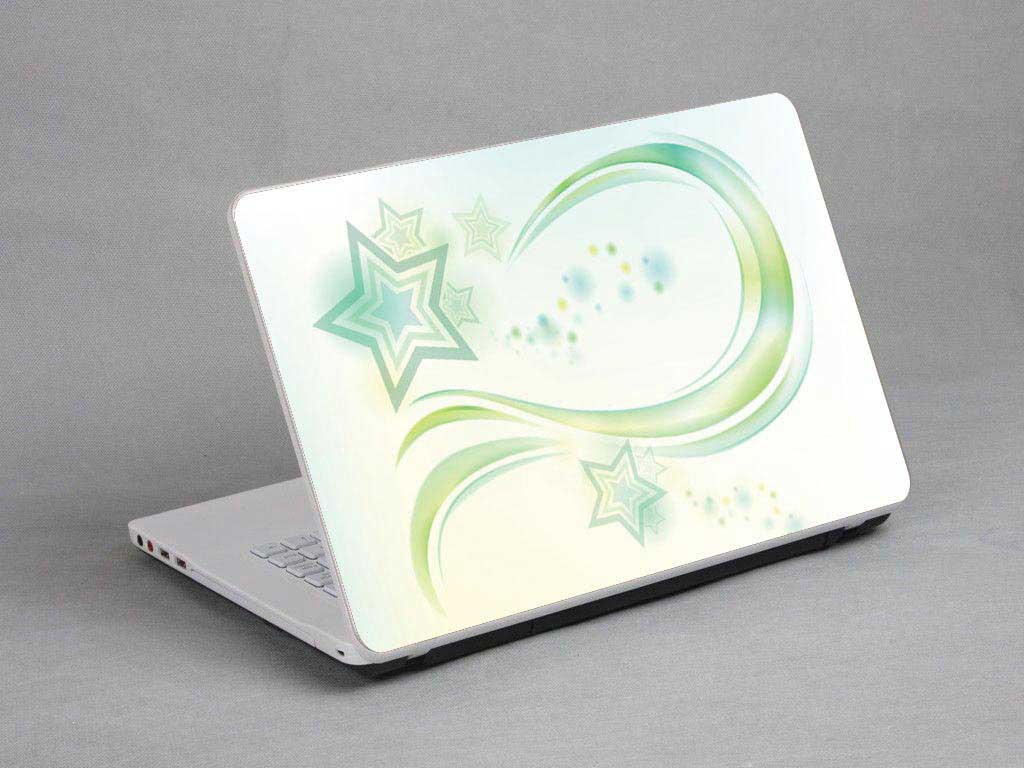 decal Skin for TOSHIBA Satellite C50-BST2NX3 Bubbles, Colored Lines laptop skin
