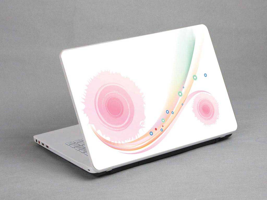 decal Skin for HP Spectre X360 15-AP012DX Bubbles, Colored Lines laptop skin