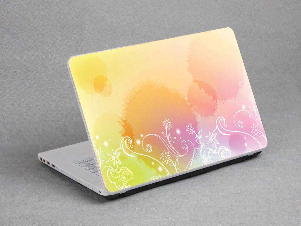 decal Skin for CLEVO W655SF Bubbles, Colored Lines laptop skin