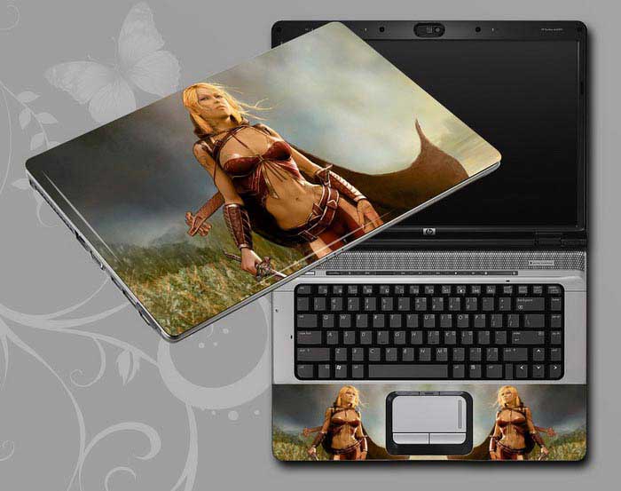 decal Skin for LG 17Z90N-R.AAC8U1 Game Beauty Characters laptop skin