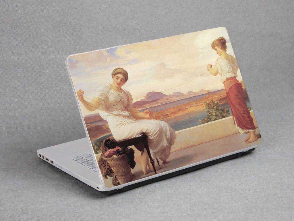 decal Skin for SAMSUNG Notebook Odyssey 15.6 NP800G5H-XS1US Woman, oil painting. laptop skin