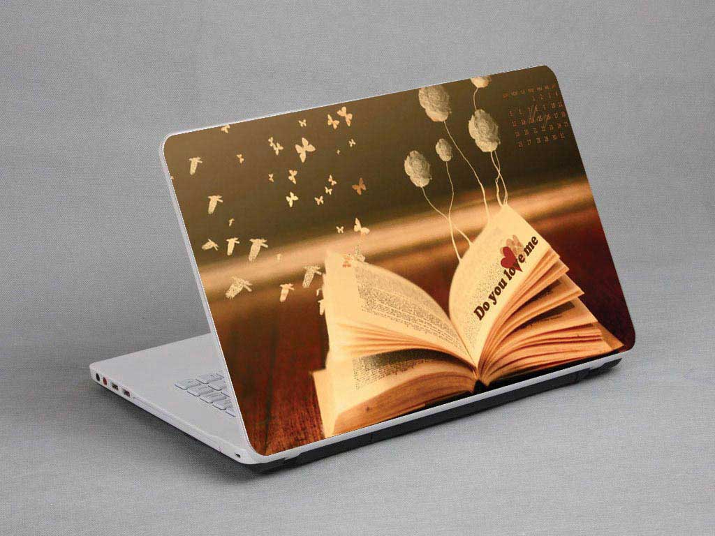 decal Skin for MSI GT80S 6QE TITAN SLI HEROES SPECIAL EDITION Books, balloons, do you love me laptop skin