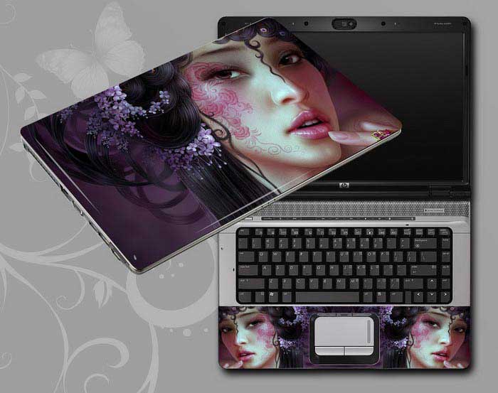 decal Skin for HP Pavilion x360 14-ba030nl Game Beauty Characters laptop skin