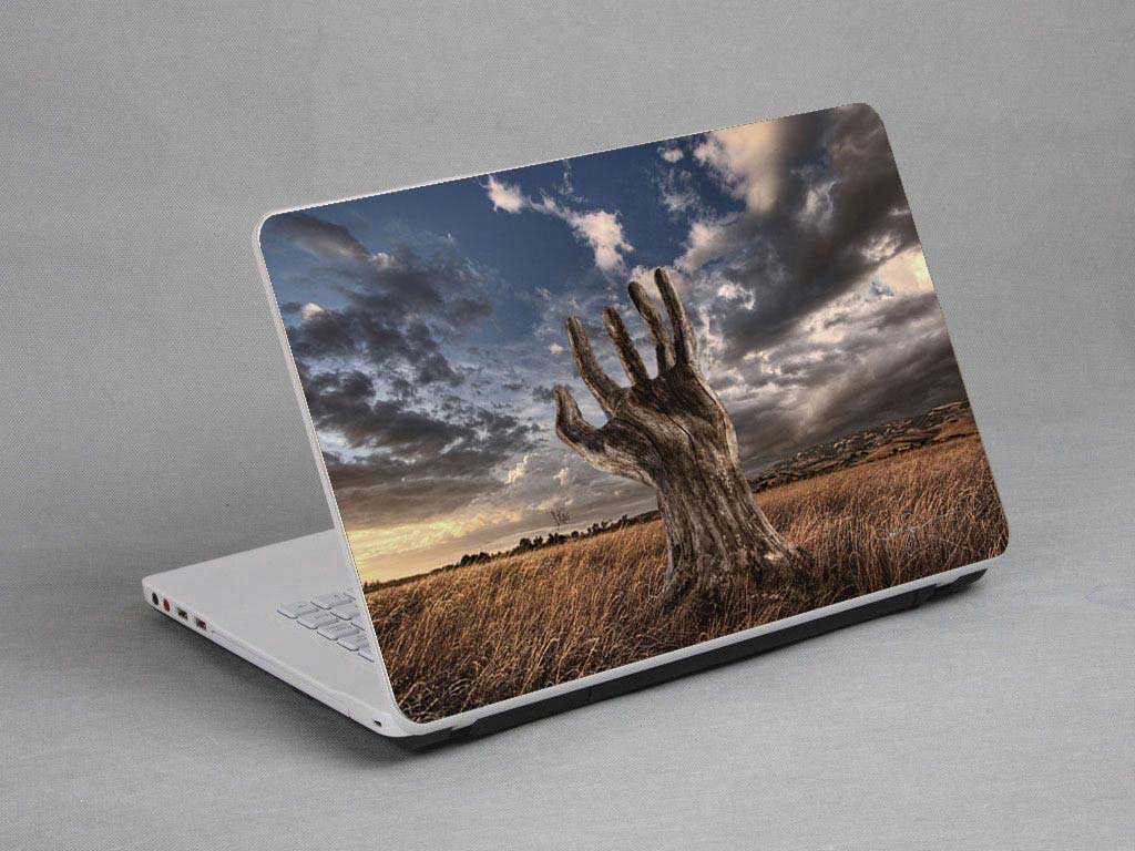 decal Skin for DELL Inspiron 15 3000 Series 15-3552 Hands growing in the ground laptop skin