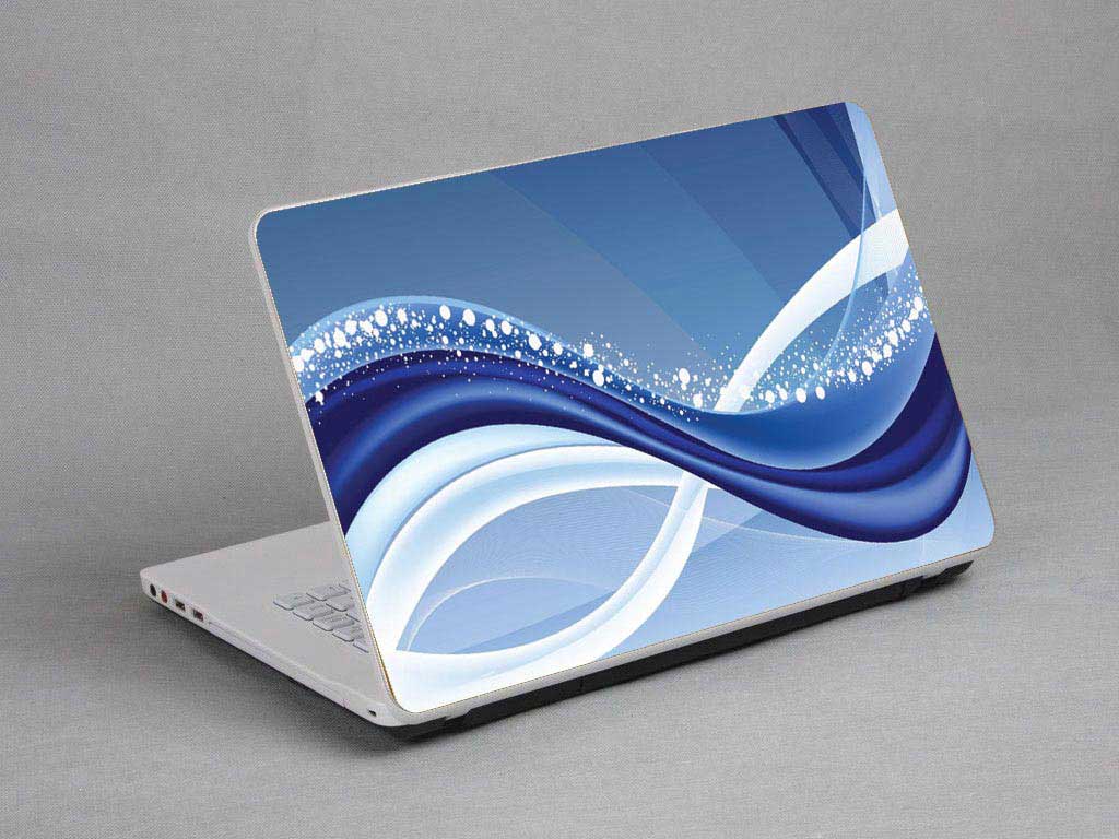 decal Skin for ACER Aspire E5-422 Bubbles, Colored Stripes laptop skin
