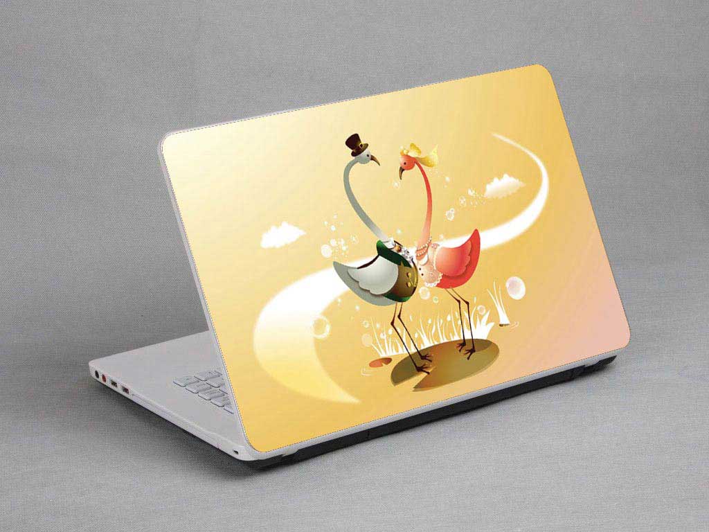 decal Skin for DELL New Inspiron 17 5000 Series Cartoons, Swans laptop skin