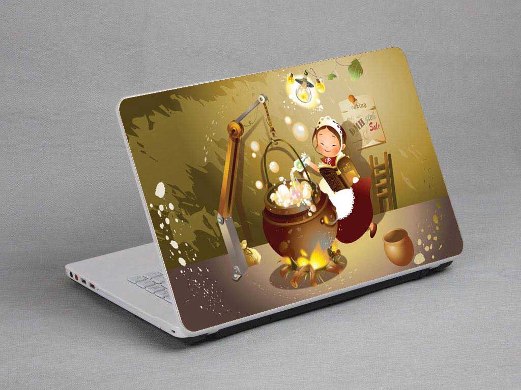 decal Skin for MSI GE72 6QE The maid that burns the water laptop skin