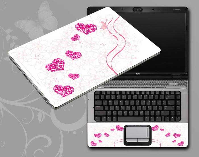 decal Skin for MSI Stealth 15M A11UEK-009 Love, heart of love laptop skin