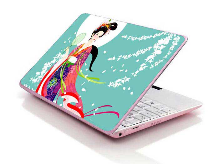 decal Skin for SAMSUNG QX411-W01 Chinese Classical Myths, Moon Palace Fairy laptop skin