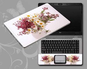 Butterflies, flowers. floral Laptop decal Skin for FUJITSU LIFEBOOK LH530 1780-456-Pattern ID:1