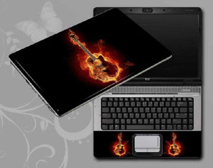 Flame Guitar Laptop decal Skin for ASUS Eee PC 1015PX 1376-136-Pattern ID:136