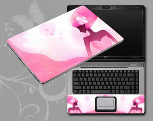 Flowers and women floral Laptop decal Skin for ASUS VivoBook Pro 15 K3500PC 54541-148-Pattern ID:148