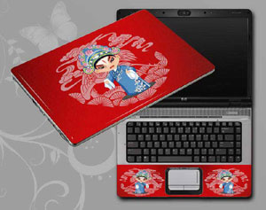 Red, Beijing Opera,Peking Opera Make-ups Laptop decal Skin for ASUS U32VJ-RO029H 8179-189-Pattern ID:189
