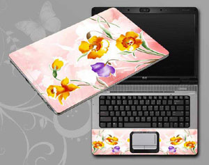 vintage floral flower floral Laptop decal Skin for DELL Inspiron 2-in-1 13.3
