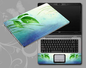 Flowers, butterflies, leaves floral Laptop decal Skin for MSI GT77 TITAN 12UHS-064 53731-260-Pattern ID:260