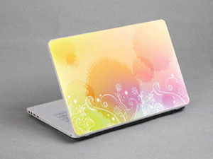 Bubbles, Colored Lines Laptop decal Skin for ASUS K62F 1434-350-Pattern ID:350
