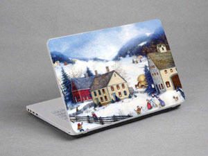 Oil painting, town, village Laptop decal Skin for TOSHIBA Satellite C50-BST2NX3 9937-368-Pattern ID:368