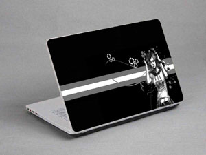 The girl who listens to the music Laptop decal Skin for SAMSUNG Chromebook Series 5 Titan Silver 3G Model XE550C22-A01US 3269-403-Pattern ID:403