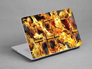 Flame Iron Window Laptop decal Skin for MSI GX630-037CA 3161-411-Pattern ID:411