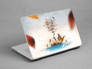 Trees, butterflies, birds. Laptop decal Skin for CLEVO W545SU2 9305-419-Pattern ID:419