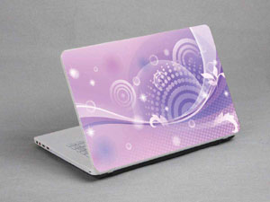 Bubbles, Colored Stripes Laptop decal Skin for MSI GS43VR PHANTOM PRO 11339-431-Pattern ID:431