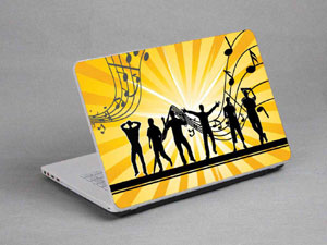 Music Festival Laptop decal Skin for MSI S20 Slider 2 9510-439-Pattern ID:439