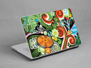 Music Festival Laptop decal Skin for TOSHIBA Satellite Radius 11 L15W-B1310 9900-445-Pattern ID:445