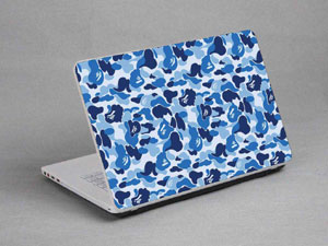 Blue, white, purple, camouflage,camo Laptop decal Skin for MSI GL62 6QE 10742-463-Pattern ID:462