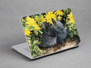Grey Rabbit Laptop decal Skin for LENOVO Flex 4 14 10667-483-Pattern ID:482