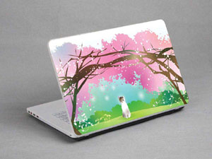 Cartoons, White Cats, Trees Laptop decal Skin for LENOVO Yoga Laptop 2 (11 inch) 9636-485-Pattern ID:484