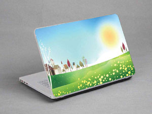 Comics, Cities, Fields, The Sun Laptop decal Skin for SAMSUNG NP-QX411H 8936-487-Pattern ID:486