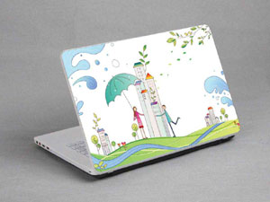 Comics, cartoons, a family. Laptop decal Skin for MSI GT70-0NH Workstation 9158-511-Pattern ID:510