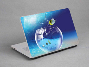 Bottles, fish. Laptop decal Skin for CLEVO A110SU-T 9352-518-Pattern ID:517