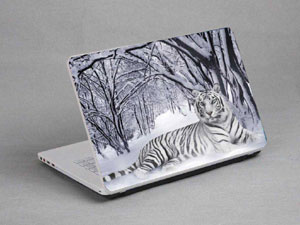 White tiger Laptop decal Skin for FUJITSU LifeBook T5010 10524-543-Pattern ID:542