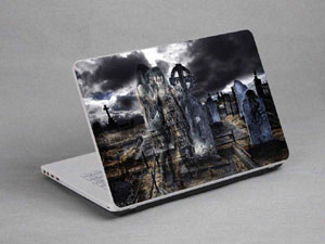Ghosts, graveyards, Halloween. Laptop decal Skin for TOSHIBA Satellite L775D 14563-547-Pattern ID:546