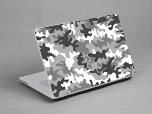 Camouflage, White Grey,camo Laptop decal Skin for MSI GT62VR 6RD DOMINATOR 10728-551-Pattern ID:550