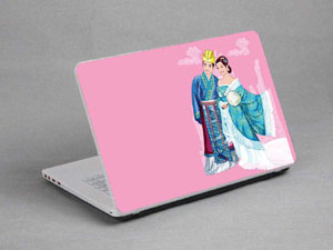 Chinese Painting Couples Laptop decal Skin for CLEVO W211CU 8775-552-Pattern ID:551
