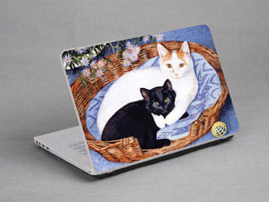 Cat Laptop decal Skin for ASUS NX90JQ-B1 1464-576-Pattern ID:575
