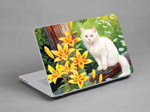 Cat Laptop decal Skin for FUJITSU CELSIUS H910 1773-581-Pattern ID:580