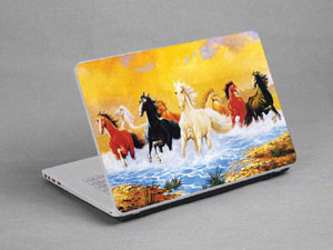 Horse, watercolor painting Laptop decal Skin for MSI bravo 15 b5ed-035in 53874-590-Pattern ID:589