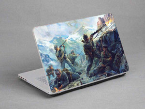 Troops, soldiers, war. Laptop decal Skin for TOSHIBA Satellite C660-2TZ 6146-592-Pattern ID:591