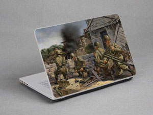 Troops, soldiers, war. Laptop decal Skin for MSI GT73VR TITAN 53695-595-Pattern ID:594