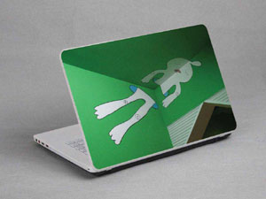 Green Laptop decal Skin for FUJITSU LIFEBOOK S751 1786-603-Pattern ID:602