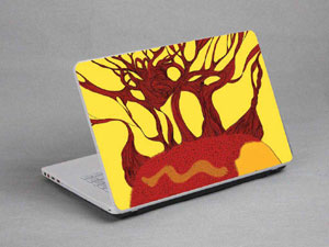 yellow red Laptop decal Skin for ASUS X502C 10839-605-Pattern ID:604