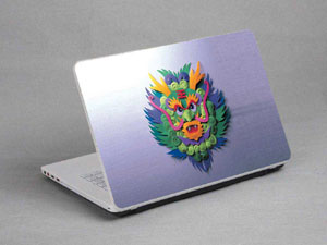 Paper-cut, Oriental Dragon Laptop decal Skin for MSI GE72 6QL 10764-634-Pattern ID:633