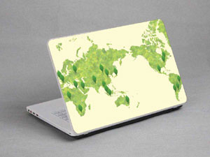 world map Laptop decal Skin for MSI GE72 6QL 10764-640-Pattern ID:639