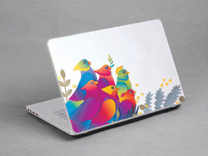 Paper-cut, bird Laptop decal Skin for MSI GX633-070US 3162-642-Pattern ID:641