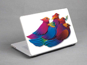 Paper-cut, bird Laptop decal Skin for TOSHIBA Satellite L40-ABT2N22 7006-643-Pattern ID:642